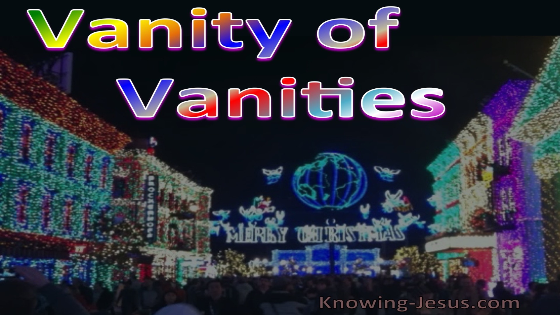 Ecclesiastes 1:2 Vanity of Vanities (devotional)09:18 (purple)